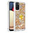 Coque Silicone Housse Etui Gel Bling-Bling avec Support Bague Anneau S01 pour Samsung Galaxy A02s Or
