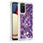 Coque Silicone Housse Etui Gel Bling-Bling avec Support Bague Anneau S01 pour Samsung Galaxy A02s Petit