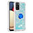 Coque Silicone Housse Etui Gel Bling-Bling avec Support Bague Anneau S01 pour Samsung Galaxy A02s Petit