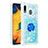 Coque Silicone Housse Etui Gel Bling-Bling avec Support Bague Anneau S01 pour Samsung Galaxy A20 Bleu Ciel