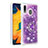 Coque Silicone Housse Etui Gel Bling-Bling avec Support Bague Anneau S01 pour Samsung Galaxy A20 Violet