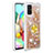 Coque Silicone Housse Etui Gel Bling-Bling avec Support Bague Anneau S01 pour Samsung Galaxy A71 5G Or