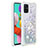 Coque Silicone Housse Etui Gel Bling-Bling avec Support Bague Anneau S01 pour Samsung Galaxy M40S Argent
