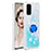 Coque Silicone Housse Etui Gel Bling-Bling avec Support Bague Anneau S01 pour Samsung Galaxy S20 5G Bleu Ciel