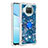 Coque Silicone Housse Etui Gel Bling-Bling avec Support Bague Anneau S01 pour Xiaomi Mi 10T Lite 5G Bleu
