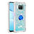 Coque Silicone Housse Etui Gel Bling-Bling avec Support Bague Anneau S01 pour Xiaomi Mi 10T Lite 5G Bleu Ciel