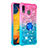 Coque Silicone Housse Etui Gel Bling-Bling avec Support Bague Anneau S02 pour Samsung Galaxy A30 Petit