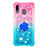 Coque Silicone Housse Etui Gel Bling-Bling avec Support Bague Anneau S02 pour Samsung Galaxy A30 Petit