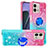 Coque Silicone Housse Etui Gel Bling-Bling avec Support Bague Anneau YB2 pour Motorola Moto G Stylus (2023) 4G Petit