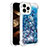 Coque Silicone Housse Etui Gel Bling-Bling S01 pour Apple iPhone 13 Pro Bleu