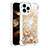 Coque Silicone Housse Etui Gel Bling-Bling S01 pour Apple iPhone 13 Pro Or