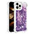 Coque Silicone Housse Etui Gel Bling-Bling S01 pour Apple iPhone 13 Pro Violet