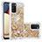 Coque Silicone Housse Etui Gel Bling-Bling S01 pour Samsung Galaxy A02s Or