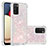 Coque Silicone Housse Etui Gel Bling-Bling S01 pour Samsung Galaxy A02s Rose