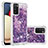 Coque Silicone Housse Etui Gel Bling-Bling S01 pour Samsung Galaxy A02s Violet
