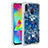 Coque Silicone Housse Etui Gel Bling-Bling S01 pour Samsung Galaxy M20 Bleu