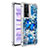 Coque Silicone Housse Etui Gel Bling-Bling S01 pour Xiaomi Poco F5 Pro 5G Bleu