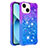 Coque Silicone Housse Etui Gel Bling-Bling S02 pour Apple iPhone 14 Violet
