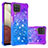 Coque Silicone Housse Etui Gel Bling-Bling S02 pour Samsung Galaxy A12 Nacho Violet