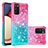 Coque Silicone Housse Etui Gel Bling-Bling S02 pour Samsung Galaxy M02s Rose