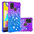 Coque Silicone Housse Etui Gel Bling-Bling S02 pour Samsung Galaxy M21s Violet