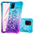 Coque Silicone Housse Etui Gel Bling-Bling S02 pour Samsung Galaxy M60s Bleu Ciel