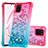 Coque Silicone Housse Etui Gel Bling-Bling S02 pour Samsung Galaxy M60s Rose