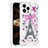 Coque Silicone Housse Etui Gel Bling-Bling S03 pour Apple iPhone 13 Pro Max Or Rose