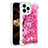 Coque Silicone Housse Etui Gel Bling-Bling S03 pour Apple iPhone 13 Pro Max Rose Rouge