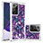 Coque Silicone Housse Etui Gel Bling-Bling S03 pour Samsung Galaxy Note 20 Ultra 5G Violet