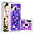 Coque Silicone Housse Etui Gel Bling-Bling S04 pour Samsung Galaxy A40 Violet