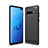 Coque Silicone Housse Etui Gel Line C01 pour Samsung Galaxy S10 Plus Noir