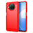 Coque Silicone Housse Etui Gel Line C01 pour Xiaomi Mi 10T Lite 5G Rouge