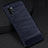 Coque Silicone Housse Etui Gel Line C02 pour Samsung Galaxy Note 10 Plus Bleu