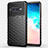 Coque Silicone Housse Etui Gel Line C02 pour Samsung Galaxy S10 Noir