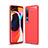 Coque Silicone Housse Etui Gel Line C02 pour Xiaomi Mi 10 Rouge