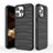 Coque Silicone Housse Etui Gel Line KC1 pour Apple iPhone 13 Pro Max Noir