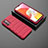 Coque Silicone Housse Etui Gel Line KC2 pour Samsung Galaxy A14 5G Rouge