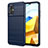 Coque Silicone Housse Etui Gel Line MF1 pour Xiaomi Redmi Note 11R 5G Bleu