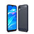 Coque Silicone Housse Etui Gel Line pour Huawei Enjoy 8S Bleu