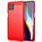 Coque Silicone Housse Etui Gel Line pour Motorola Moto G 5G Plus Rouge