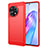 Coque Silicone Housse Etui Gel Line pour OnePlus Ace 2 5G Rouge