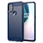 Coque Silicone Housse Etui Gel Line pour OnePlus Nord N10 5G Bleu