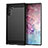 Coque Silicone Housse Etui Gel Line pour Samsung Galaxy Note 10 5G Noir