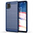 Coque Silicone Housse Etui Gel Line pour Samsung Galaxy Note 10 Lite Bleu