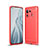 Coque Silicone Housse Etui Gel Line pour Xiaomi Mi 11 Pro 5G Rouge