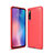 Coque Silicone Housse Etui Gel Line pour Xiaomi Mi 9 Rouge