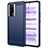 Coque Silicone Housse Etui Gel Line pour Xiaomi Poco F5 Pro 5G Bleu