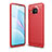 Coque Silicone Housse Etui Gel Line WL1 pour Xiaomi Mi 10T Lite 5G Rouge