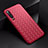 Coque Silicone Housse Etui Gel Serge pour Huawei P30 Rouge